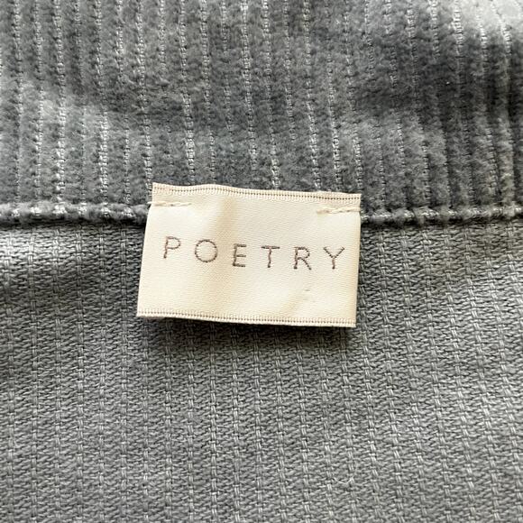 Poetry Corduroy Half Zip Pullover Womens 8 Blue Casual Lightweight Jacket - Picture 8 of 13